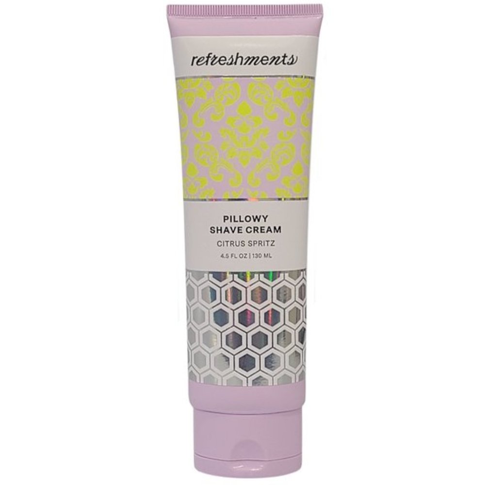 Refreshments Pillowy Shaving Cream Citrus Spritz made in USA vegan Brand…